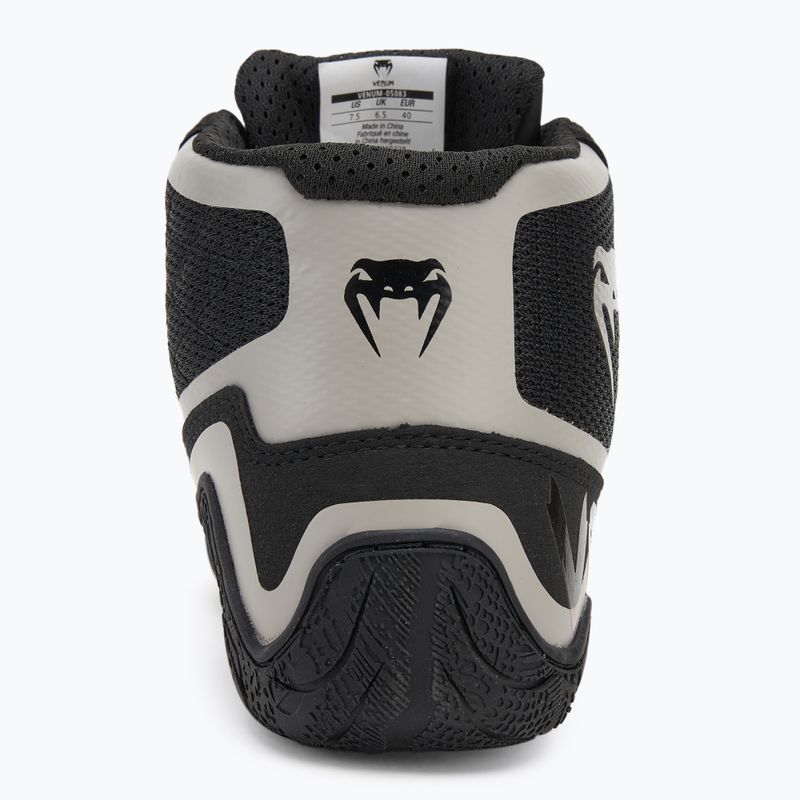 Buty bokserskie Venum Elite Wrestling black/sand 6