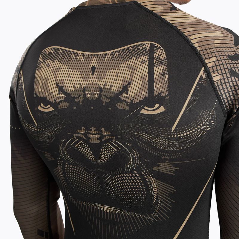 Rashguard męski Venum Gorilla Jungle Rashguard sand/black 8