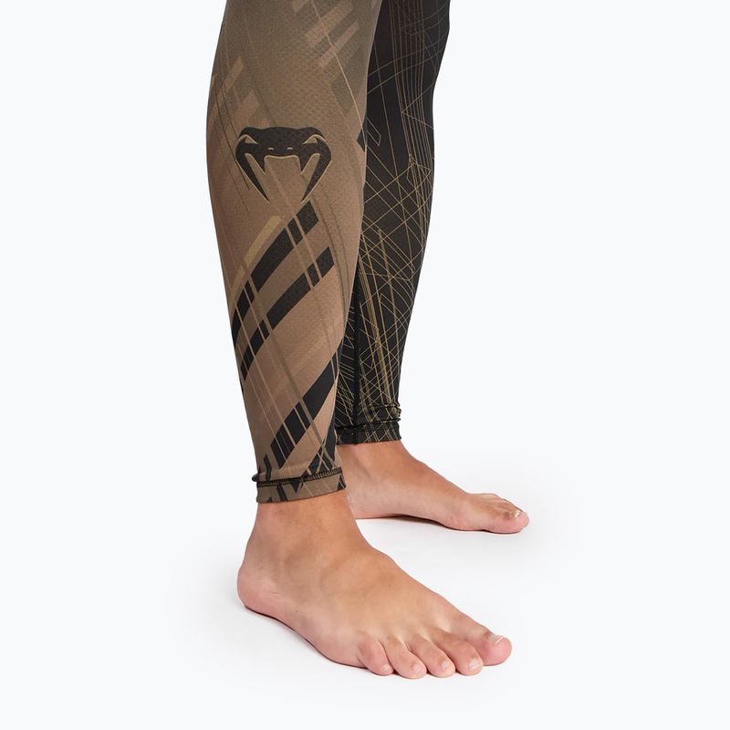 Legginsy treningowe męskie Venum Gorilla Jungle Spats sand/black 5