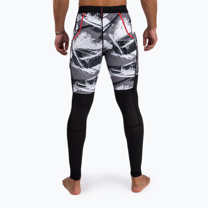 Legginsy męskie Venum Electron 3.0 Spats grey/red 3