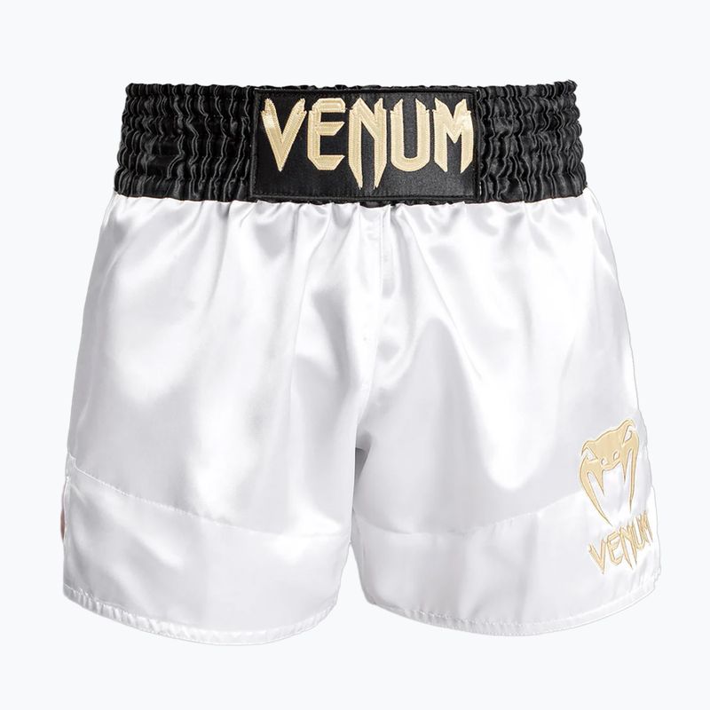 Spodenki treningowe męskie Venum Classic Muay Thai white/gold/black
