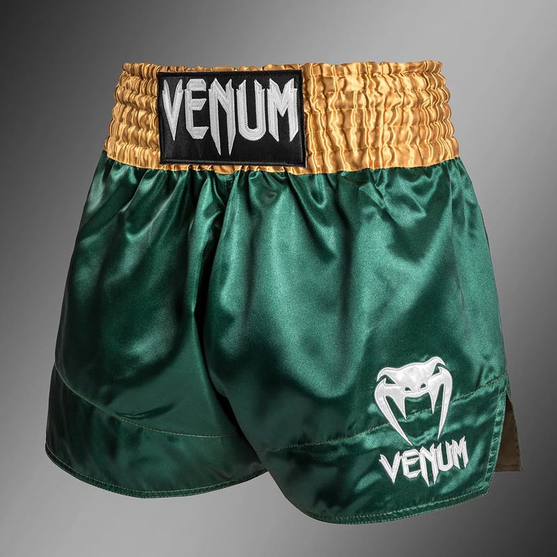 Spodenki treningowe męskie Venum Classic Muay Thai green/gold/white 3