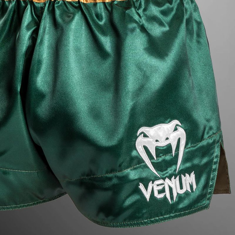 Spodenki treningowe męskie Venum Classic Muay Thai green/gold/white 5