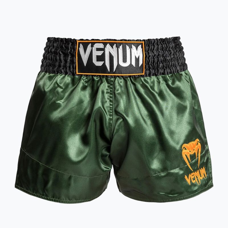 Spodenki treningowe męskie Venum Classic Muay Thai green/gold/black