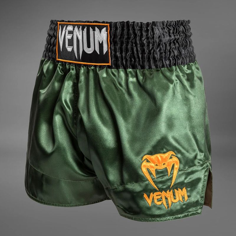 Spodenki treningowe męskie Venum Classic Muay Thai green/gold/black 3