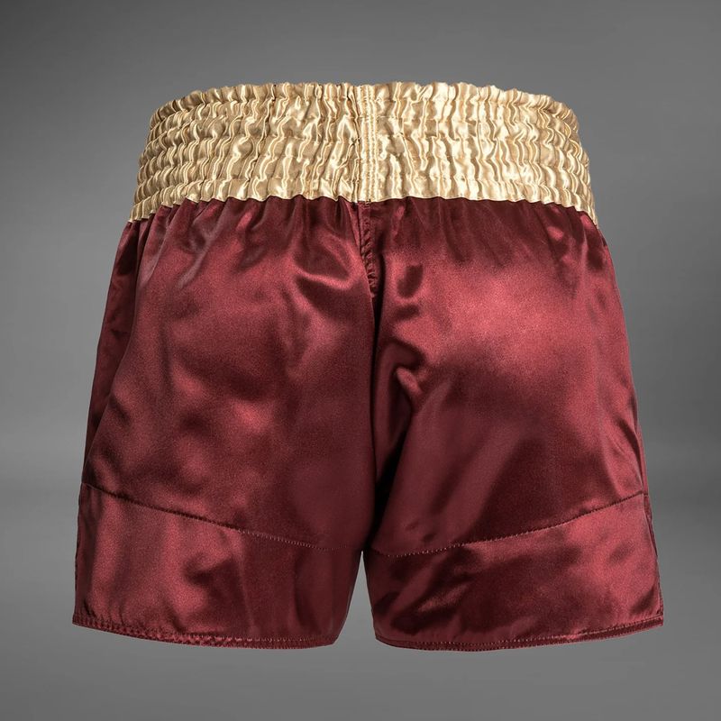 Spodenki treningowe męskie Venum Classic Muay Thai burgundy/gold/white 2