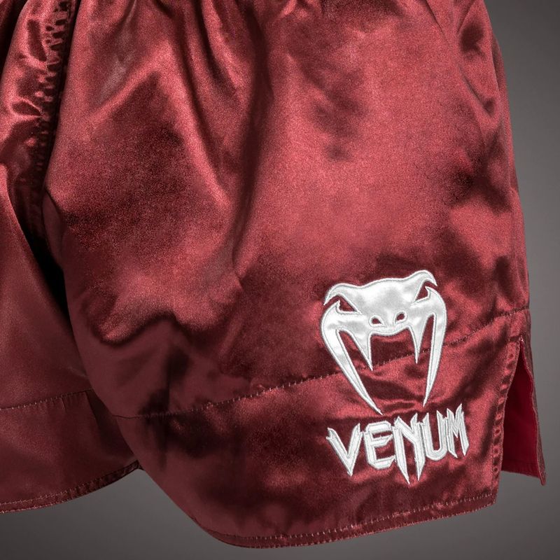 Spodenki treningowe męskie Venum Classic Muay Thai burgundy/gold/white 5