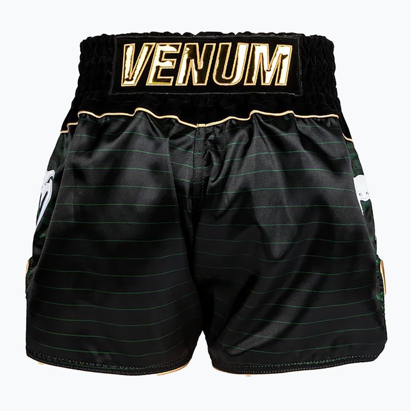 Spodenki treningowe Venum Attack Muay Thai black/green 2