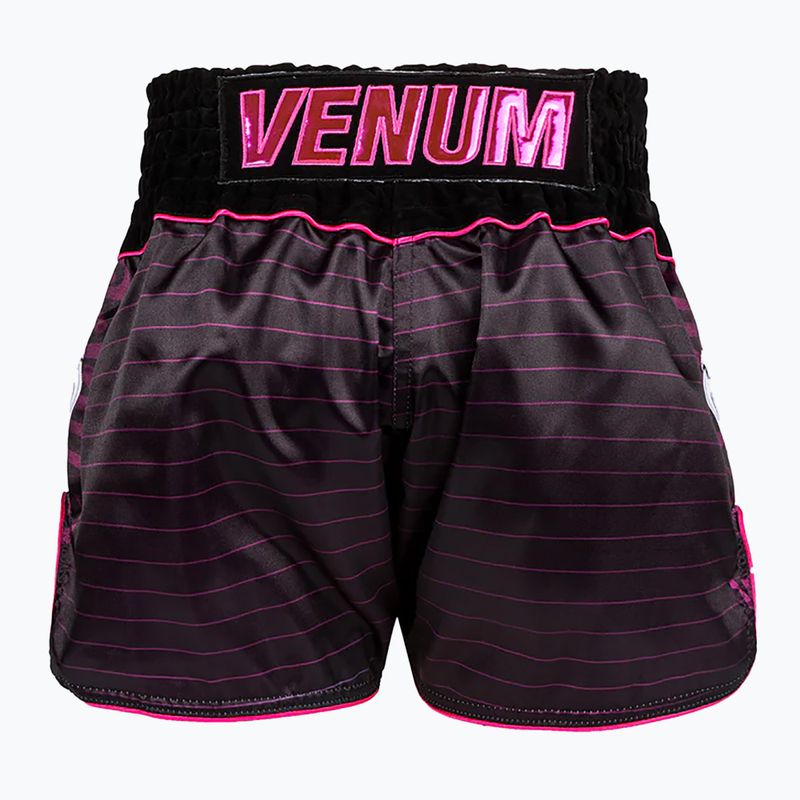 Spodenki treningowe Venum Attack Muay Thai black/pink 2