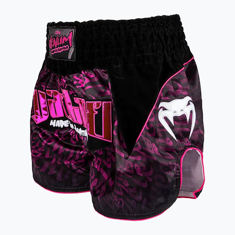 Spodenki treningowe Venum Attack Muay Thai black/pink 3