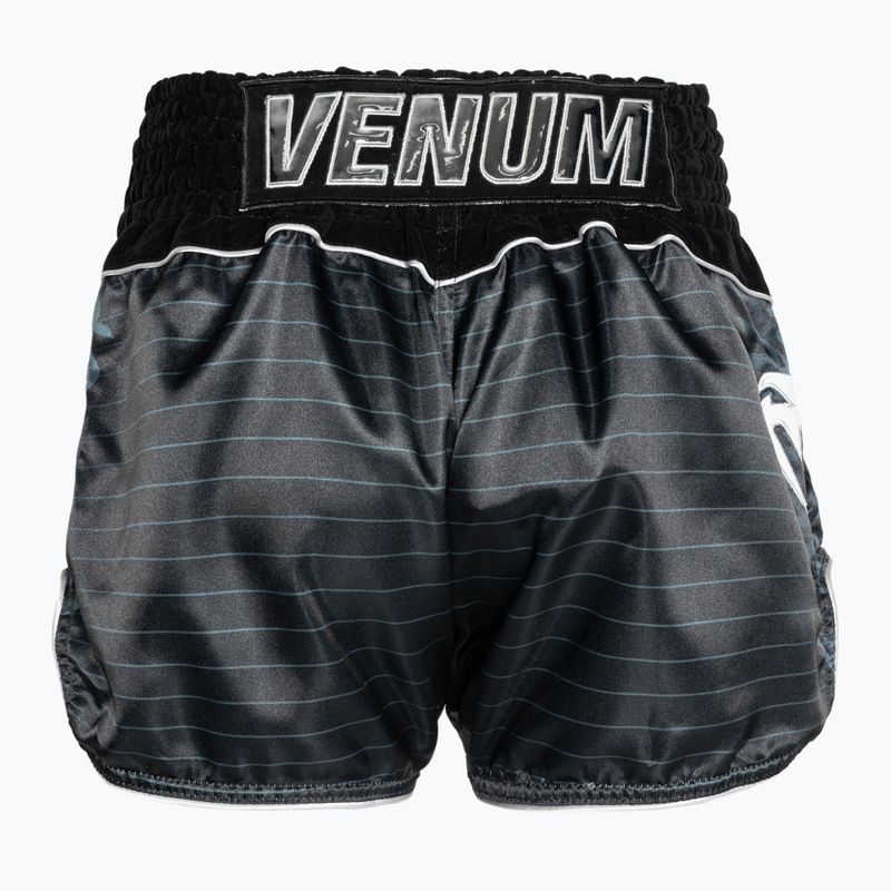 Spodenki treningowe Venum Attack Muay Thai black/silver 2