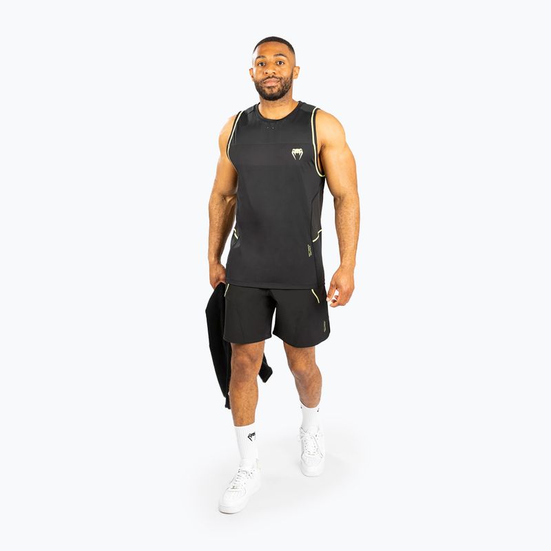 Tank top męski Venum Fusion 2.0 Dry-Tech black/yellow 2