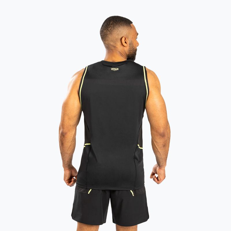 Tank top męski Venum Fusion 2.0 Dry-Tech black/yellow 3