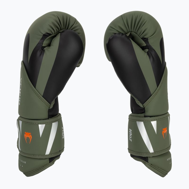 Rękawice bokserskie męskie Venum Challenger 4.0 black/khaki 4