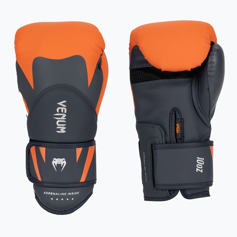 Rękawice bokserskie męskie Venum Challenger 4.0 navy blue/orange