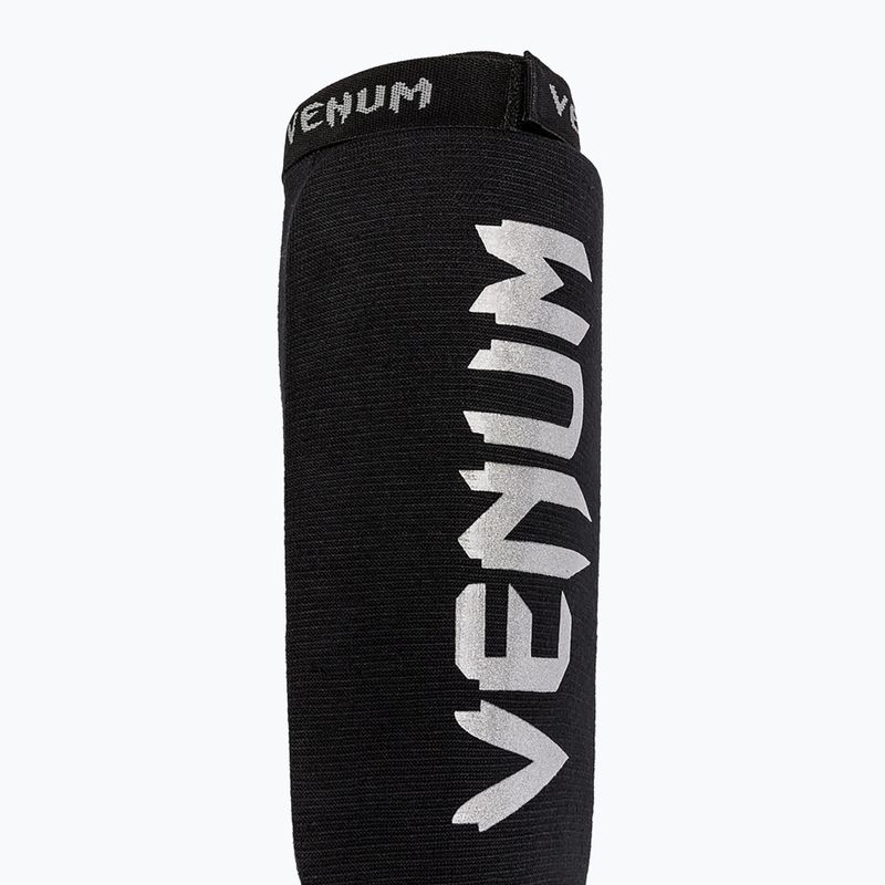 Ochraniacze piszczeli i stóp Venum Kontact Shin Guards black/silver 3