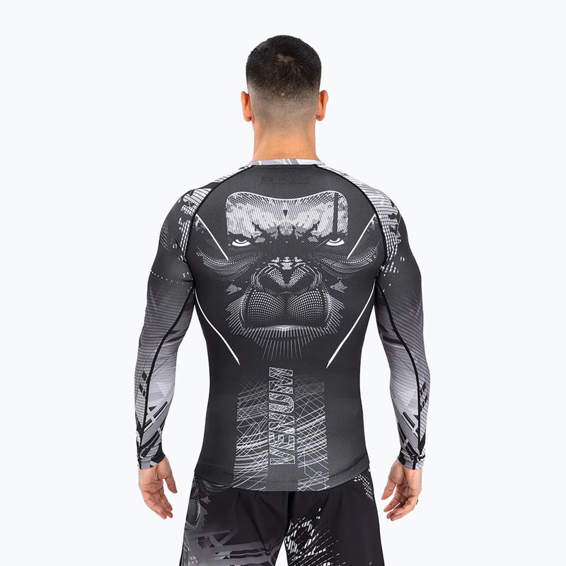 Rashguard męski Venum Gorilla Jungle Rashguard black/white 3