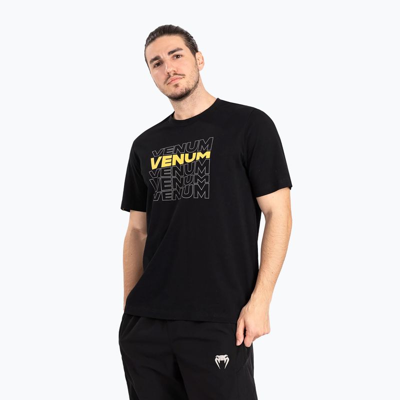 Koszulka męska Venum Vertigo black/yellow 3