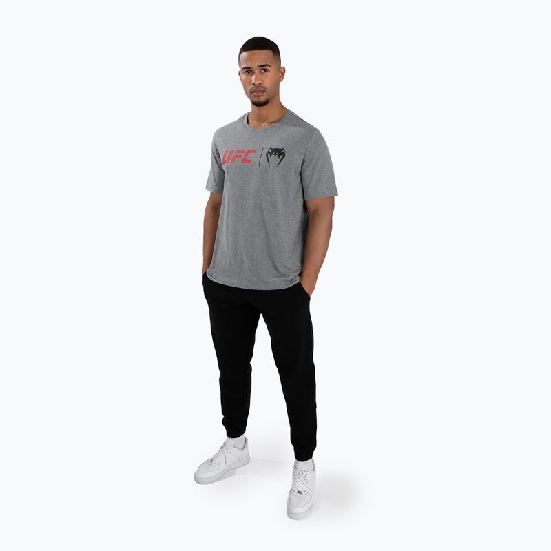 Koszulka męska Venum & UFC Classic grey/red 2