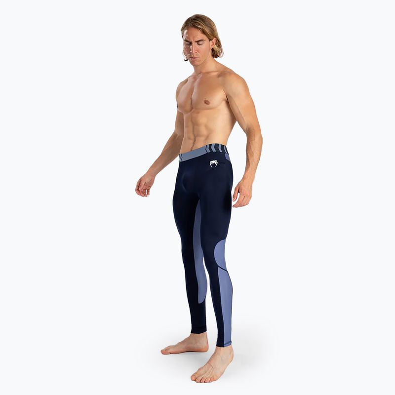 Legginsy treningowe męskie Venum Tempest Spats navy blue 2