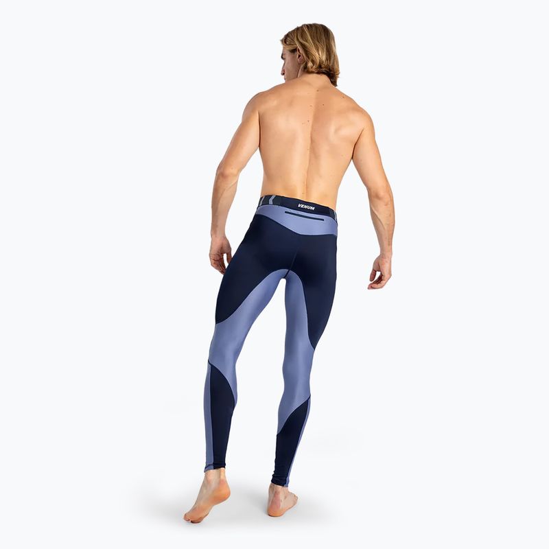 Legginsy treningowe męskie Venum Tempest Spats navy blue 3