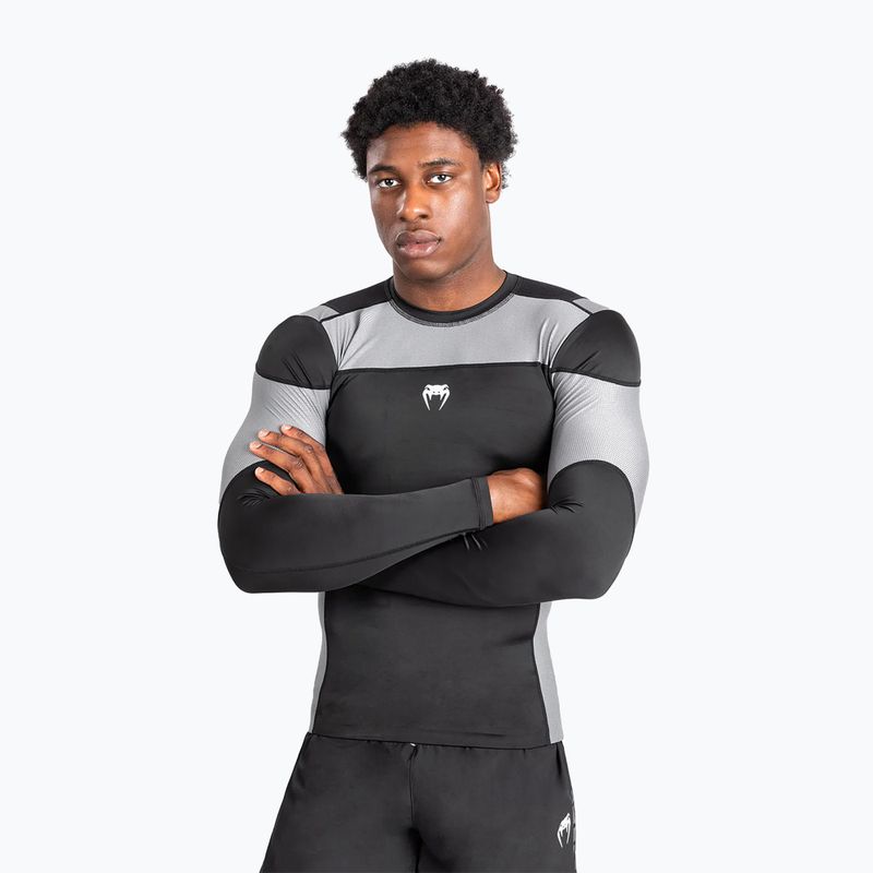 Longsleeve treningowy męski Venum Tempest Rashguard black/grey