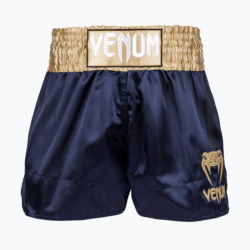 Spodenki treningowe męskie Venum Classic Muay Thai navy/gold