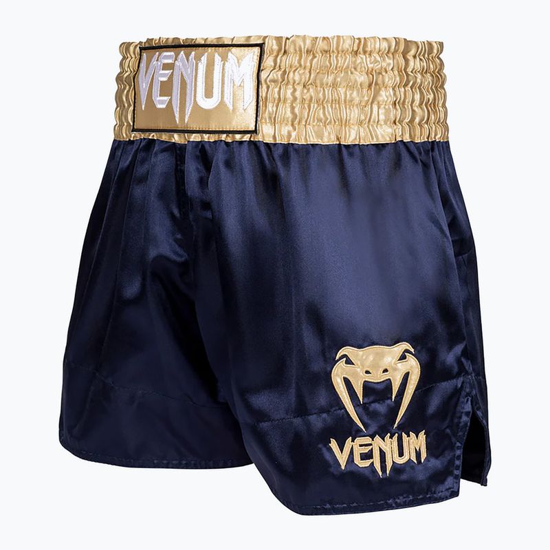 Spodenki treningowe męskie Venum Classic Muay Thai navy/gold 3