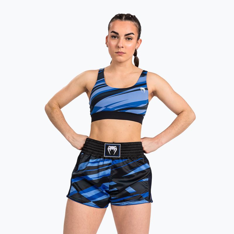 Spodenki treningowe damskie Venum Abyss Muay Thai shadow blue 2