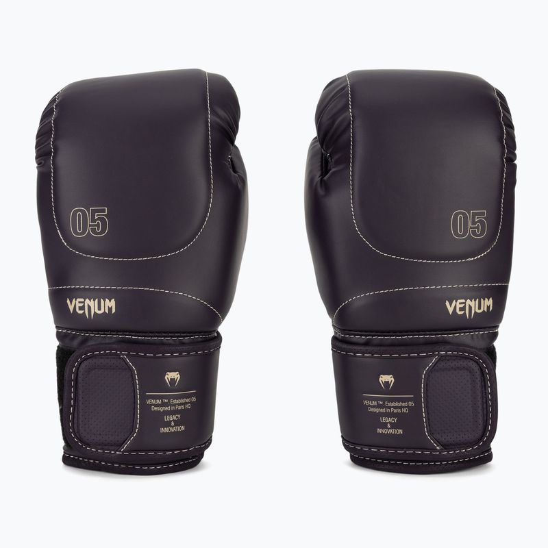 Rękawice bokserskie męskie Venum Impact Evo Boxing Gloves deep purple 2