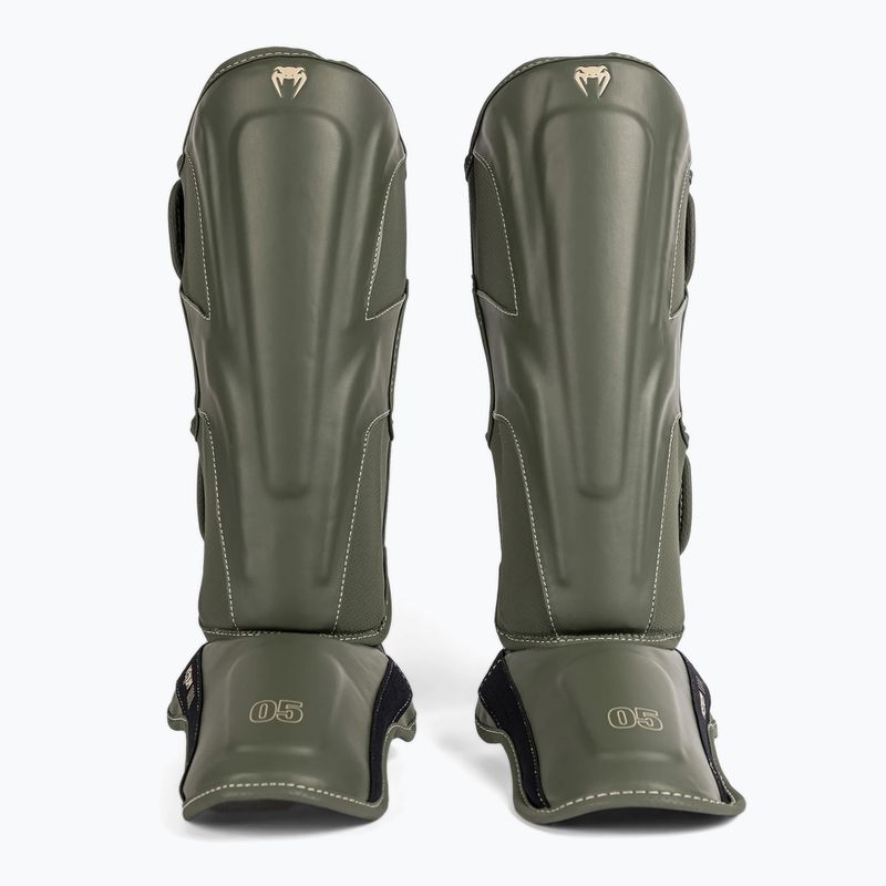 Ochraniacze piszczeli i stóp męskie Venum Impact Evo military green