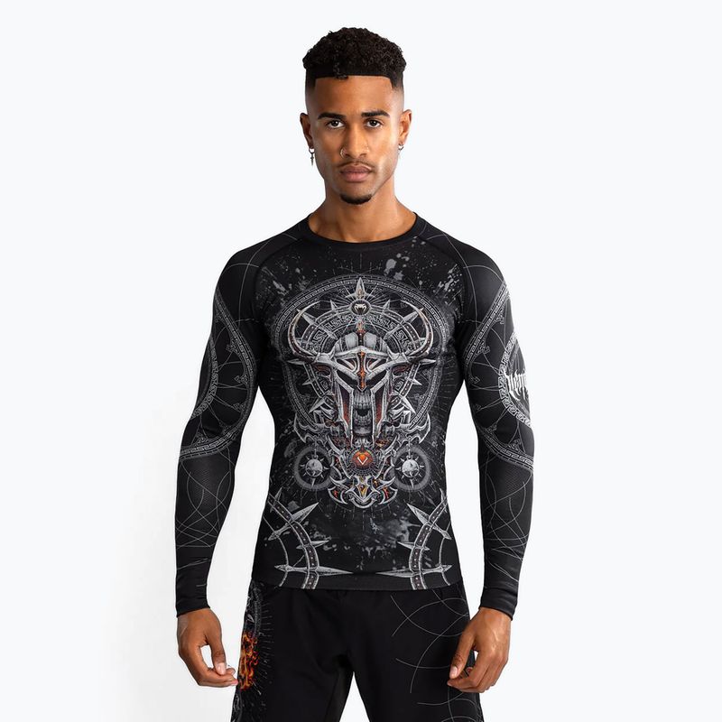 Rashguard longsleeve męski Venum Gladiator 5.0 Men'S Long Sleeve Rashguard black/silver