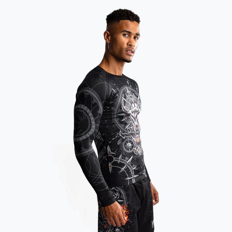 Rashguard longsleeve męski Venum Gladiator 5.0 Men'S Long Sleeve Rashguard black/silver 4