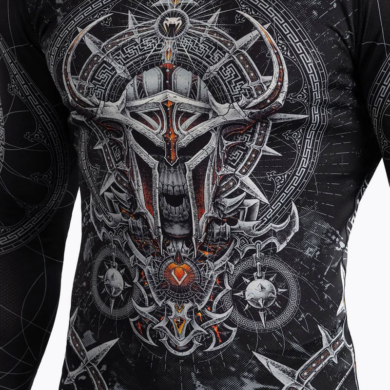 Rashguard longsleeve męski Venum Gladiator 5.0 Men'S Long Sleeve Rashguard black/silver 5