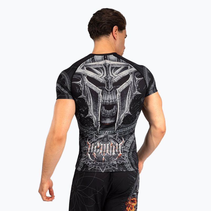 Rashguard męski Venum Gladiator 5.0 Men'S Short Sleeve Rashguard black/silver 2