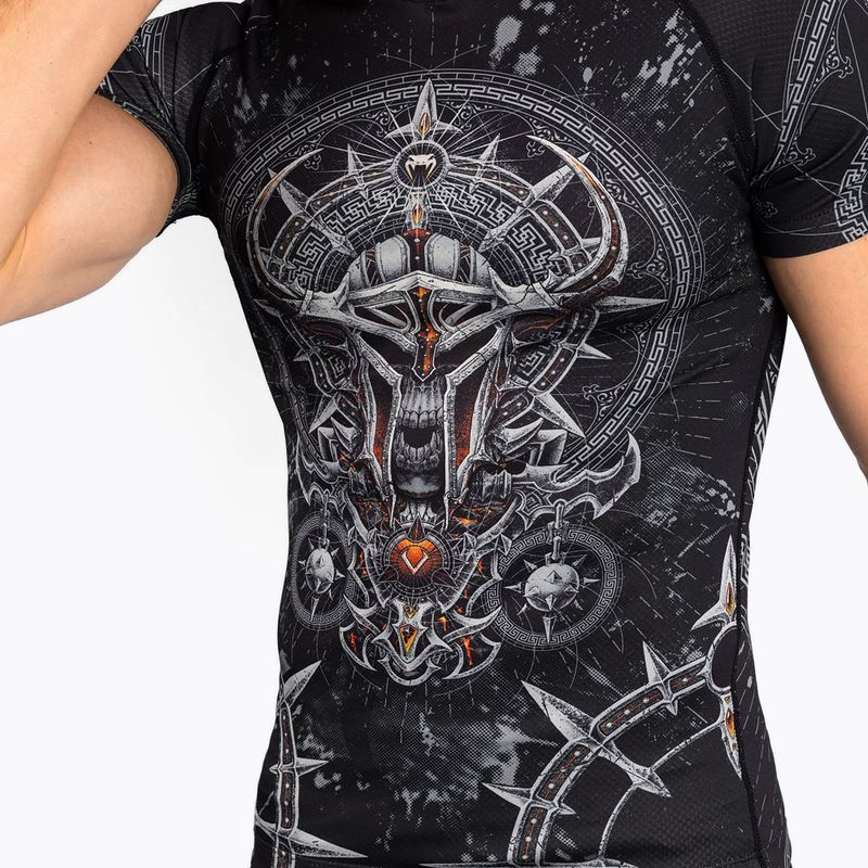 Rashguard męski Venum Gladiator 5.0 Men'S Short Sleeve Rashguard black/silver 4