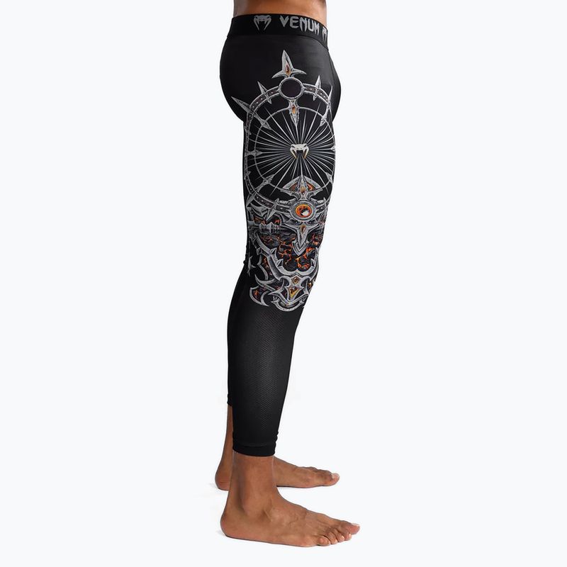 Legginsy treningowe męskie Venum Gladiator 5.0 Men's Spats black/silver 4