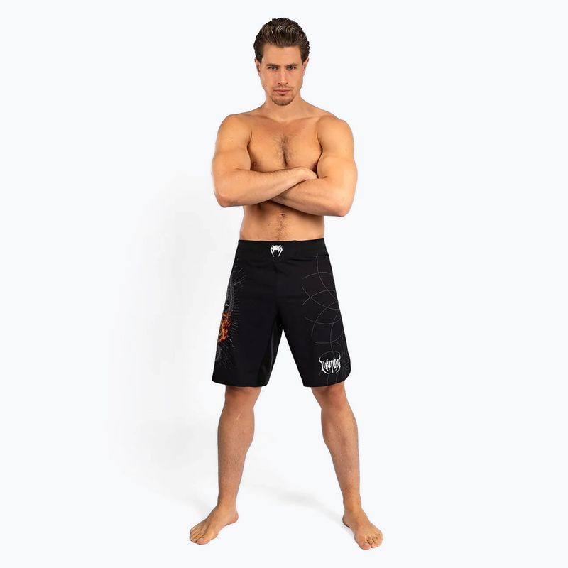 Spodenki treningowe męskie Venum Gladiator 5.0 Men’S Fight Shorts black/silver 2