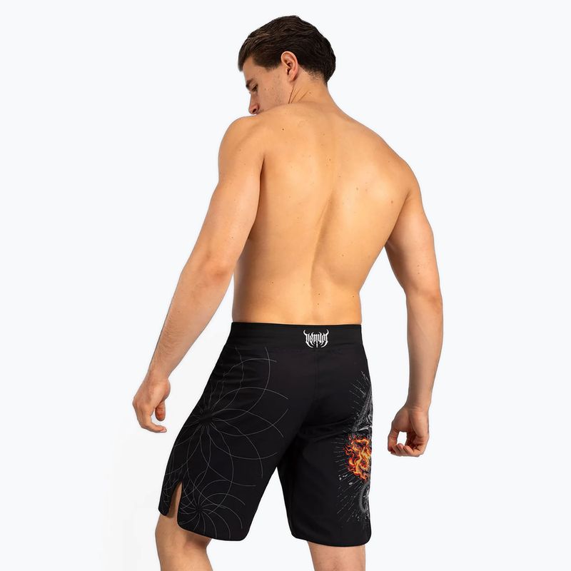 Spodenki treningowe męskie Venum Gladiator 5.0 Men’S Fight Shorts black/silver 3