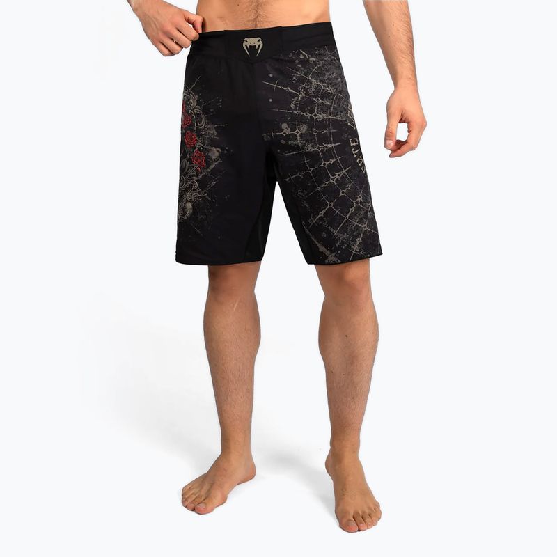 Spodenki treningowe męskie Venum Santa Muerte 5.0 Men’S Fight Shorts deep black/gold 4