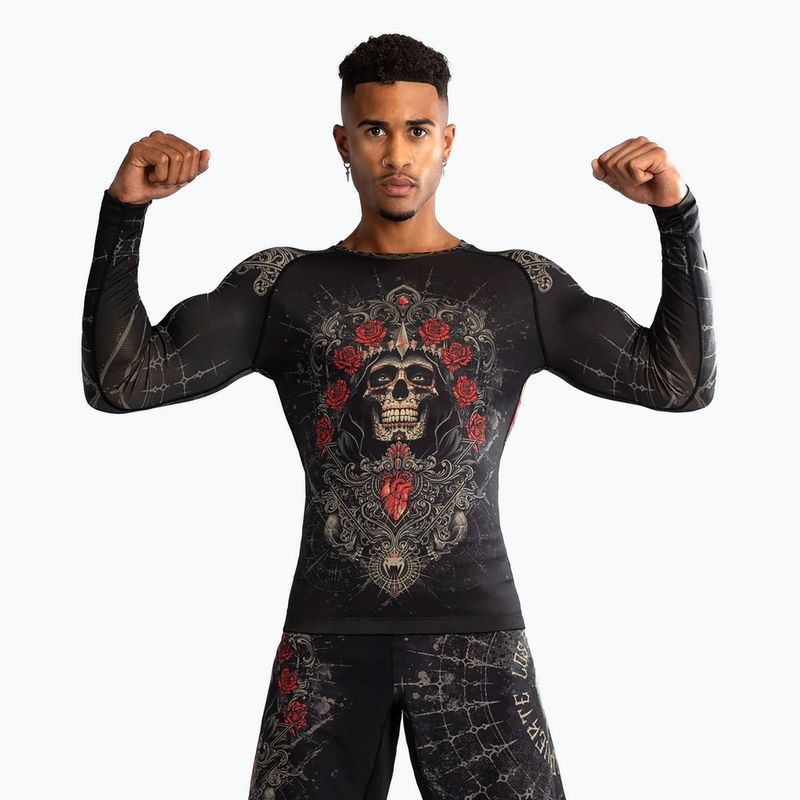 Rashguard longsleeve męski Venum Santa Muerte 5.0 Men’S Long Sleeve Rashguard deep black/gold 4