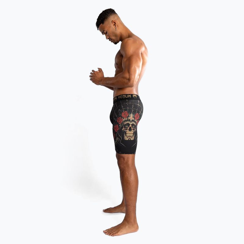 Spodenki treningowe męskie Venum Santa Muerte 5.0 Men’S Vale Tudo Shorts deep black/gold 4