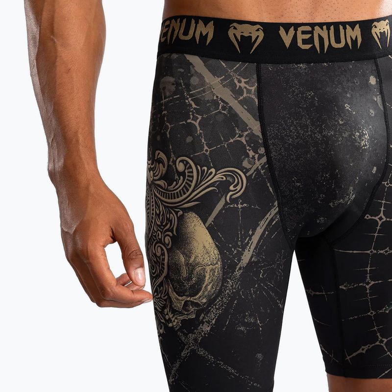 Spodenki treningowe męskie Venum Santa Muerte 5.0 Men’S Vale Tudo Shorts deep black/gold 5