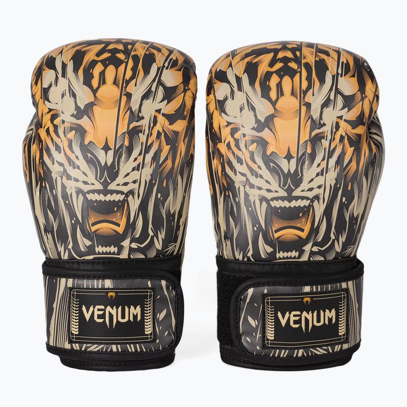 Rękawice bokserskie Venum Tiger Boxing Gloves black/neon orange