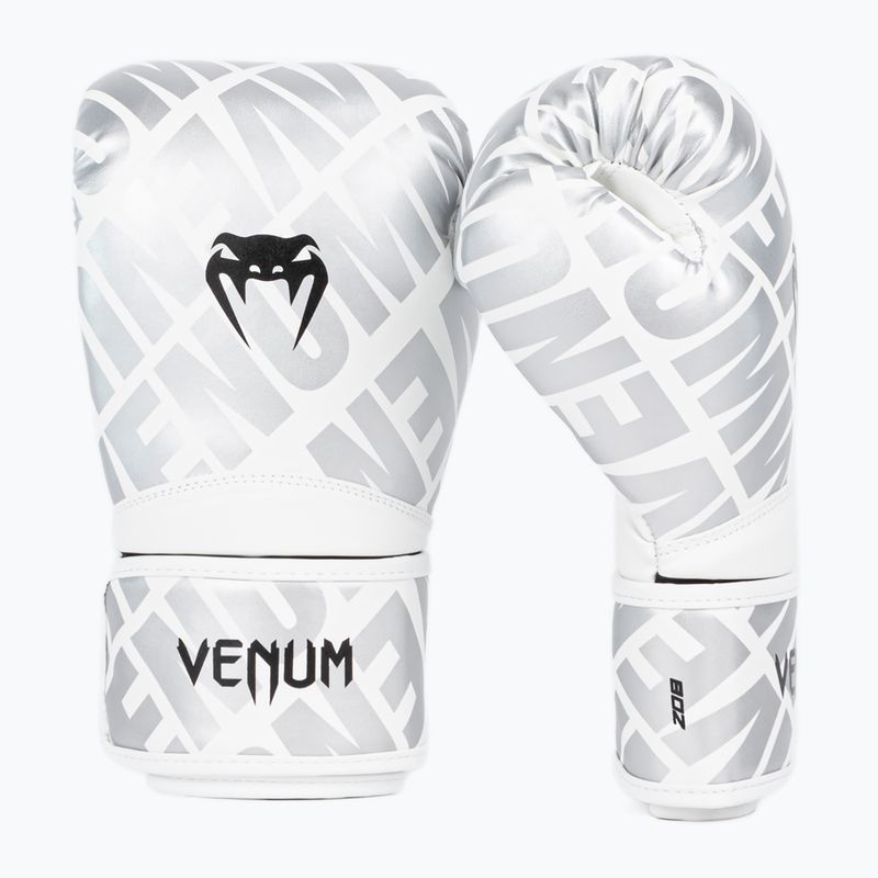 Rękawice bokserskie dziecięce Venum Contender 1.5 XT Kids white/silver 2