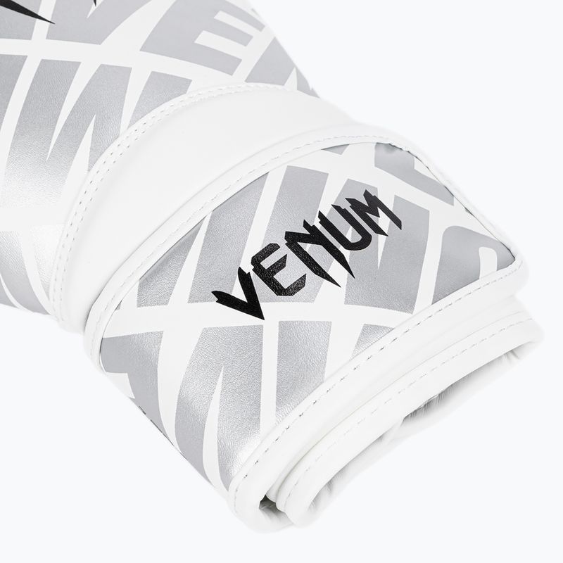 Rękawice bokserskie dziecięce Venum Contender 1.5 XT Kids white/silver 3