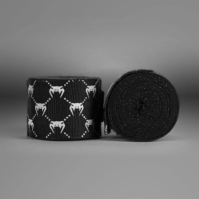 Bandaże bokserskie Venum Hand Wraps 250 cm black/white 2