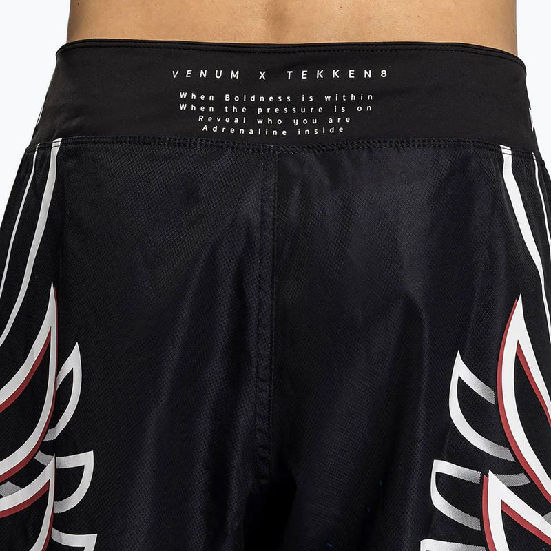 Spodenki treningowe męskie Venum X Tekken 8 - Jin Kazama Fight Shorts blue/black/white 6