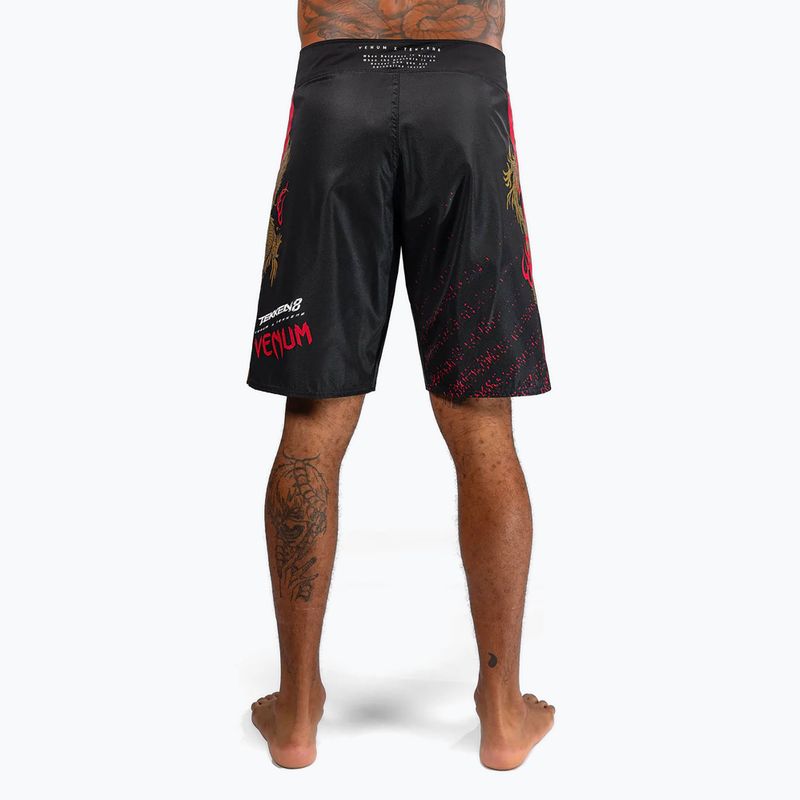 Spodenki treningowe męskie Venum X Tekken 8 - Marshall Law Fight Shorts black/red/gold 2