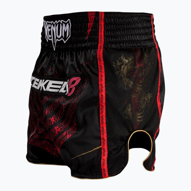 Spodenki treningowe męskie Venum X Tekken 8 - Marshall Law Muay Thai Shorts black/red/gold 4